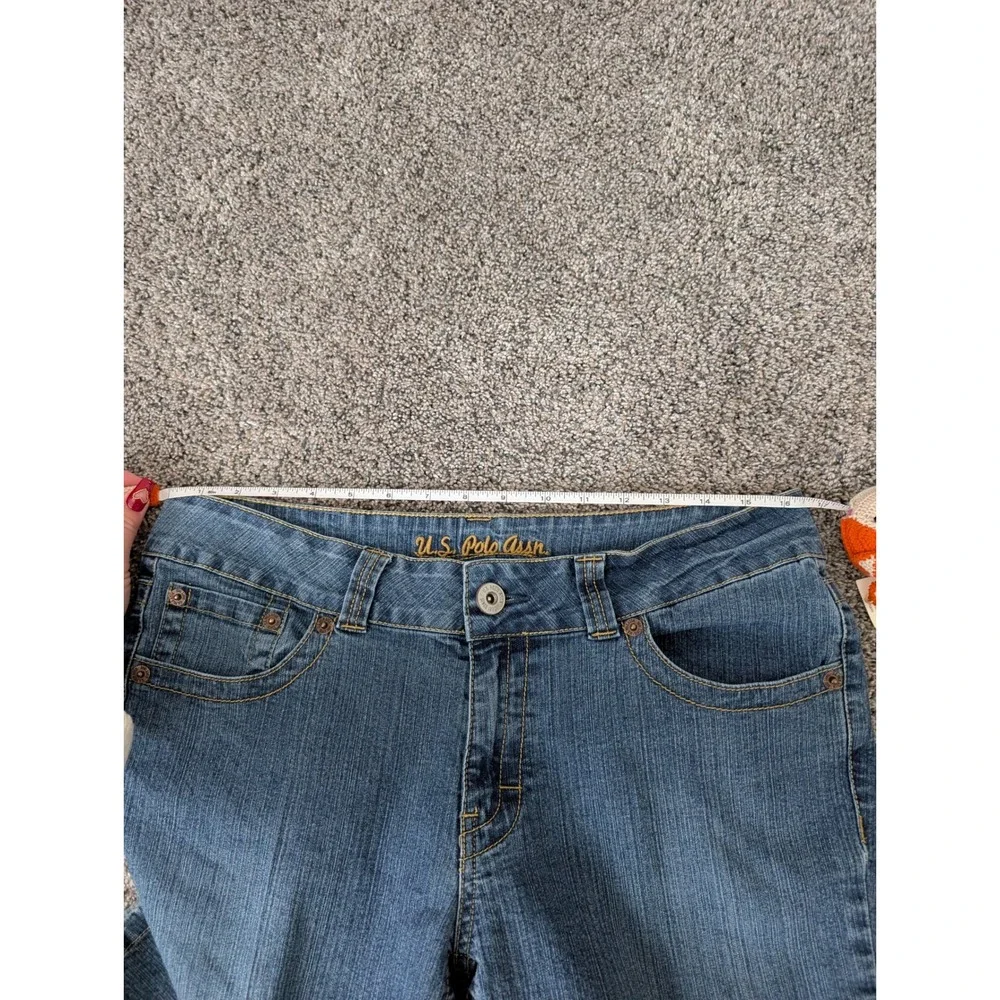US‎ Polo Assn University Bootcut Jeans Medium Wash Blue Denim Size 13/14